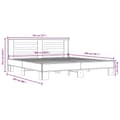 Pikkukuva 8 / 9: vidaXL Sängynrunko Sonoma tammi 180x200 cm tekninen puu ja metalli