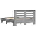 Miniatyrbilde 5 av 9: vidaXL Sengeramme grå sonoma 135x190 cm konstruert tre og metall