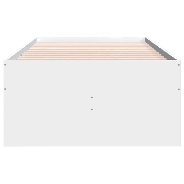 vidaXL Dagseng med skuffer uten Madrass Hvit 90x200 cm