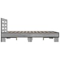 Miniatyrbilde 4 av 9: vidaXL Sengeramme grå sonoma 120x200 cm konstruert tre og metall