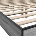 Miniatyrbilde 6 av 9: vidaXL Sengeramme grå sonoma 120x200 cm konstruert tre og metall