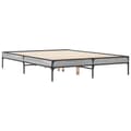 Pikkukuva 5 / 9: vidaXL Sängynrunko harmaa Sonoma 135x190 cm tekninen puu ja metalli