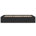 Miniatyrbilde 4 av 10: vidaXL Sengeramme svart 120x200 cm konstruert tre