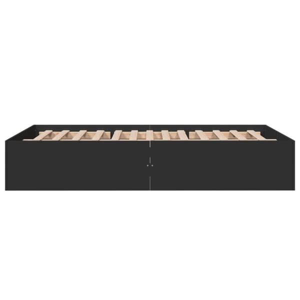 vidaXL Sengeramme svart 135x190 cm konstruert tre
