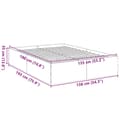 Miniatyrbilde 9 av 10: vidaXL Sengeramme svart 135x190 cm konstruert tre