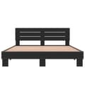 Miniatyrbilde 3 av 9: vidaXL Sengeramme svart 150x200 cm konstruert tre og metall