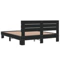 Miniatyrbilde 5 av 9: vidaXL Sengeramme svart 150x200 cm konstruert tre og metall