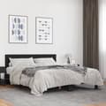 Miniatyrbilde 2 av 9: vidaXL Sengeramme svart 150x200 cm konstruert tre og metall