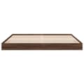 Miniatyrbilde 4 av 10: vidaXL Sengeramme uten madrass brun eik 180x200 cm konstruert tre