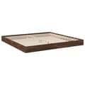 Miniatyrbilde 6 av 10: vidaXL Sengeramme uten madrass brun eik 180x200 cm konstruert tre