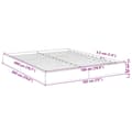 Miniatyrbilde 10 av 10: vidaXL Sengeramme uten madrass brun eik 180x200 cm konstruert tre