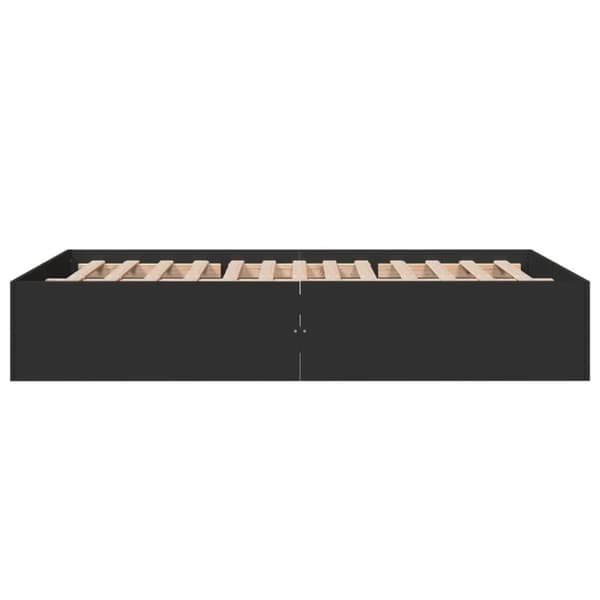 vidaXL Sengeramme svart 140x190 cm konstruert tre