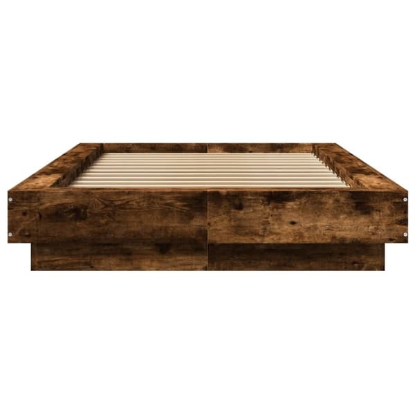 vidaXL Sängynrunko savutammi 90x200 cm tekninen puu