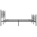 Miniatyrbilde 4 av 8: vidaXL Sengeramme i metall med hode- og fotgavl svart 150x200 cm