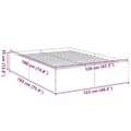 Miniatyrbilde 9 av 10: vidaXL Sengeramme svart 120x190 cm konstruert tre