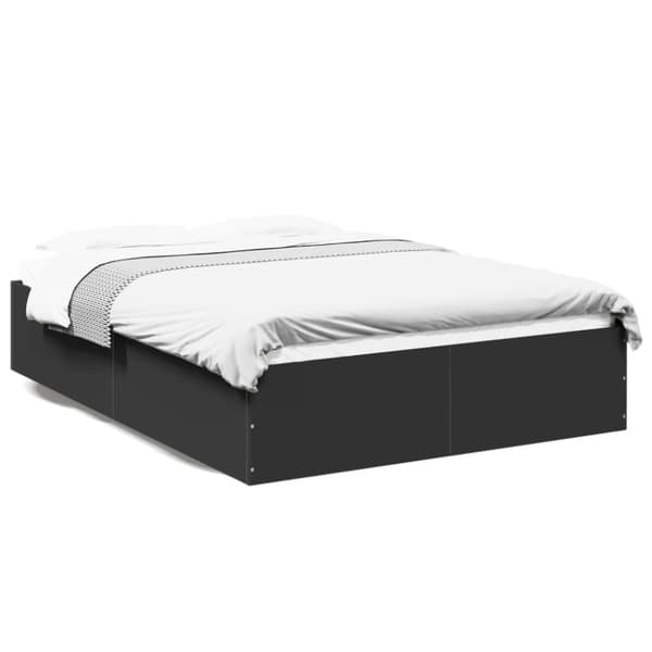 vidaXL Sengeramme svart 120x190 cm konstruert tre