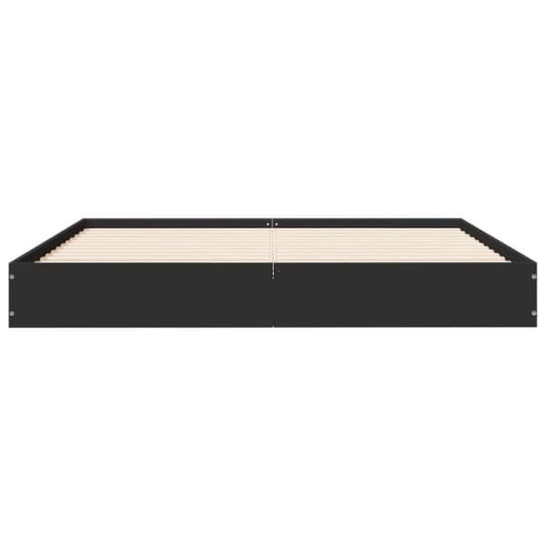 vidaXL Sengeramme svart 120x190 cm konstruert tre