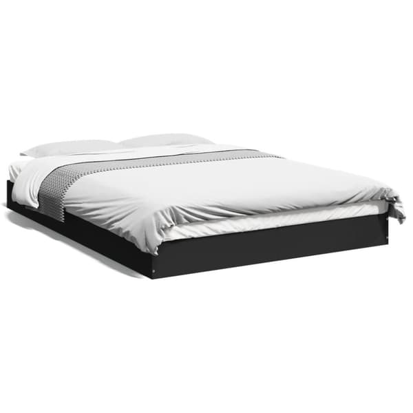 vidaXL Sengeramme svart 120x190 cm konstruert tre