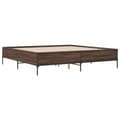 Miniatyrbilde 1 av 9: vidaXL Sengeramme brun eik 180x200 cm konstruert tre og metall