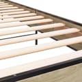 Miniatyrbilde 6 av 9: vidaXL Sengeramme sonoma eik 90x200 cm konstruert tre og metall