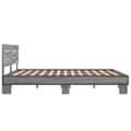 Miniatyrbilde 4 av 9: vidaXL Sengeramme sonoma eik 160x200 cm konstruert tre og metall