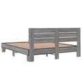 Miniatyrbilde 5 av 9: vidaXL Sengeramme sonoma eik 160x200 cm konstruert tre og metall