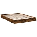 Miniatyrbilde 1 av 10: vidaXL Sengeramme uten madrass røkt eik 140x200 cm konstruert tre
