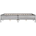 Miniatyrbillede 4 af 9: vidaXL sengestel 160x200 cm konstrueret træ og metal grå sonoma-eg