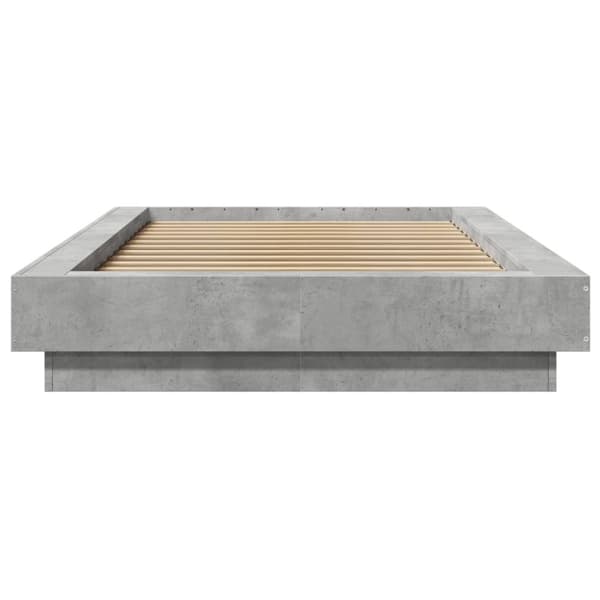 vidaXL Sengeramme betonggrå 75x190 cm konstruert tre