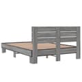 Miniatyrbilde 5 av 9: vidaXL Sengeramme grå sonoma 120x200 cm konstruert tre og metall