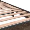 Miniatyrbilde 6 av 9: vidaXL Sengeramme brun eik 160x200 cm konstruert tre og metall