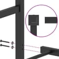 Miniatyrbilde 8 av 10: vidaXL Sengeramme i metall uten madrass med fotgavl svart 180x200 cm