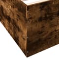 Miniatyrbilde 7 av 10: vidaXL Sengeramme røkt eik 200x200 cm konstruert tre