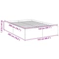 Miniatyrbillede 9 af 10: vidaXL sengestel 150x200 cm konstrueret træ sonoma-eg
