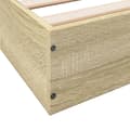 Miniatyrbillede 7 af 10: vidaXL sengestel 120x200 cm konstrueret træ sonoma-eg