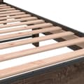 Miniatyrbilde 6 av 9: vidaXL Sengeramme brun eik 200x200 cm konstruert tre og metall