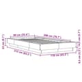 Pikkukuva 9 / 10: vidaXL Sängynrunko Sonoma-tammi 90x200 cm tekninen puu