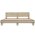 Miniatyrbilde 3 av 9: vidaXL Sengeramme sonoma eik 180x200 cm konstruert tre og metall