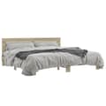 Miniatyrbilde 9 av 9: vidaXL Sengeramme sonoma eik 180x200 cm konstruert tre og metall