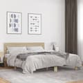 Miniatyrbilde 2 av 9: vidaXL Sengeramme sonoma eik 180x200 cm konstruert tre og metall