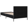 Miniatyrbilde 5 av 9: vidaXL Sengeramme svart 90x200 cm konstruert tre og metall