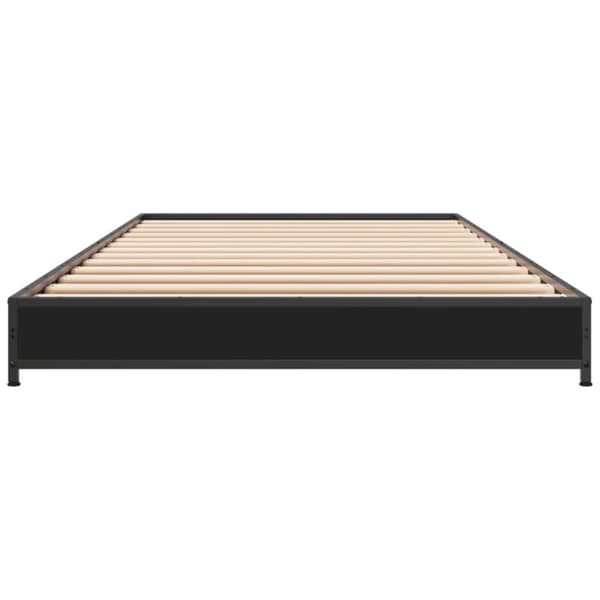 vidaXL Sengeramme svart 90x190 cm konstruert tre og metall