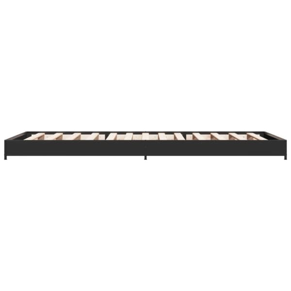 vidaXL Sengeramme svart 90x190 cm konstruert tre og metall