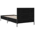 Miniatyrbilde 5 av 9: vidaXL Sengeramme svart 75x190 cm konstruert tre og metall