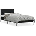 Miniatyrbilde 9 av 9: vidaXL Sengeramme svart 75x190 cm konstruert tre og metall