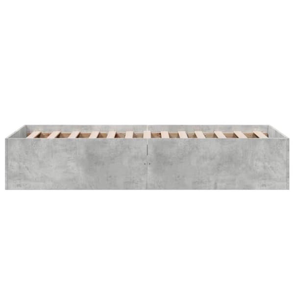 vidaXL sengeramme 90x190 cm konstrueret træ betongrå