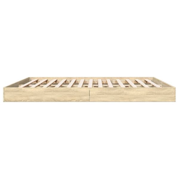 vidaXL sengestel 180x200 cm konstrueret træ sonoma-eg