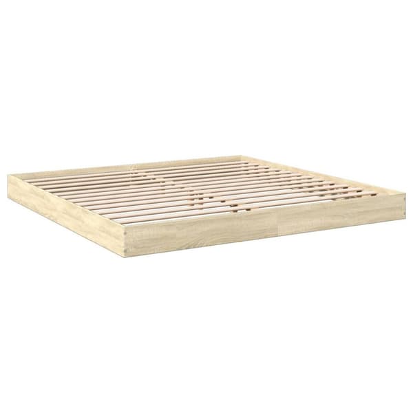 vidaXL sengestel 180x200 cm konstrueret træ sonoma-eg