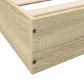Miniatyrbillede 7 af 10: vidaXL sengestel 180x200 cm konstrueret træ sonoma-eg