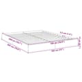 Miniatyrbillede 9 af 10: vidaXL sengestel 180x200 cm konstrueret træ sonoma-eg